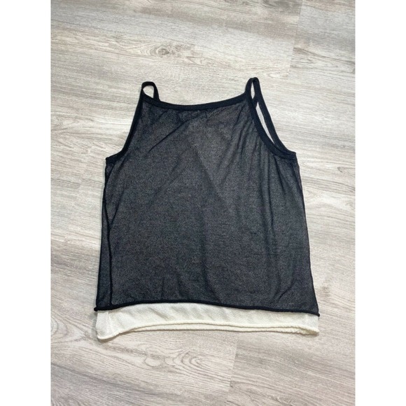 Lord & Taylor Black & White cami blouse top Size medium - Picture 4 of 12